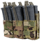 The Condor Triple Stacker M4 Mag Pouch in Scorpion OCP securely holds three rifle magazines with adjustable straps for a reliable fit.